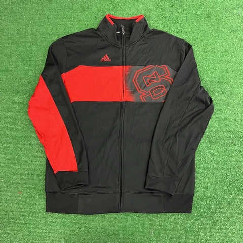 Adidas Clima Warm North Carolina State Wolfpack Black Pullover Jacket Mens Sz L Cover