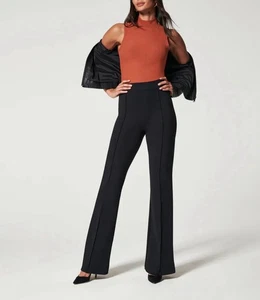 NWT SPANX Supersmoot PerfectFit Ponte Flare Pant | Black | Women’s Size Small - Picture 1 of 7