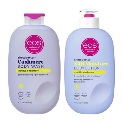 eos Shea Better Vanilla Cashmere Body Lotion & Body Wash Set Moisturizing - Image 1 of 4