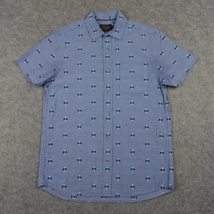 Pendleton Shirt Mens Small Blue Geometric Aztec Southwestern Wester Button Up - Picture 1 of 9