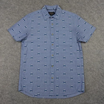 Pendleton Shirt Mens Small Blue Geometric Aztec Southwestern Wester Button Up - Image 1 of 4