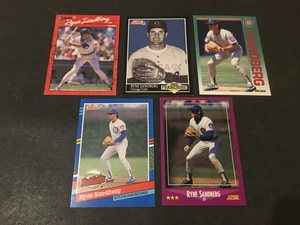 RYNE SANDBERG 5 Karten Lot Donruss Fleer Score All-Star CUBS HOF - Bild 1 von 1