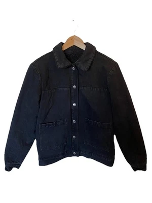 Forever 21 Men’s Denim Trucker Barn Jacket Reversible Coat Sherpa Lined M Rare - Image 1 of 4