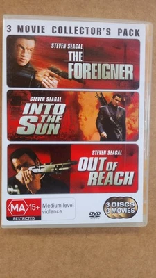 THE FOREIGNER  INTO THE SUN OUT OF REACH-STEVEN SEAGAL 3 discs DVD excellent - Image 1 of 2