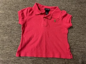 Ralph Lauren Polo Pink Shirt Girls Short Sleeves Size Small (8) - Picture 1 of 4
