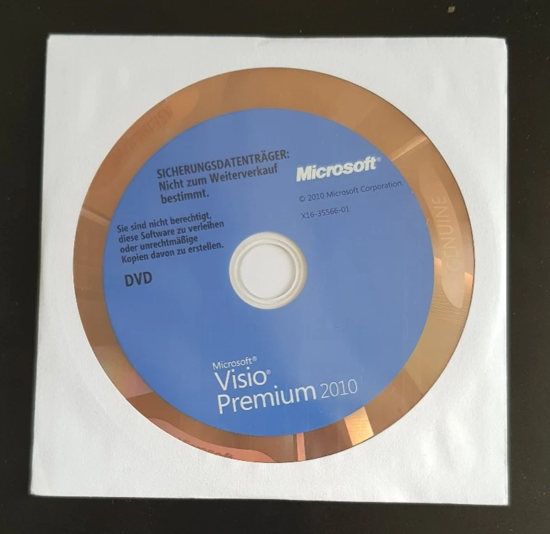 Microsoft Visio Premium 2010 Disc ohne Produktlizenzschlüssel - Bild 1 von 1