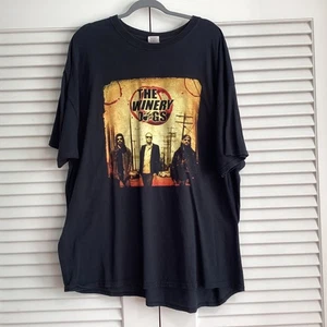 THE WINERY DOGS Tour Städte kurzärmliges schwarzes T-Shirt Herren Größe 3XL Gildan - Bild 1 von 13
