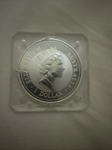 AUSTRALIA  1996 $1 KOOKABURRA~  1 OZ.  .999 SILVER COIN IN  Original CAPSULE - Picture 1 of 2