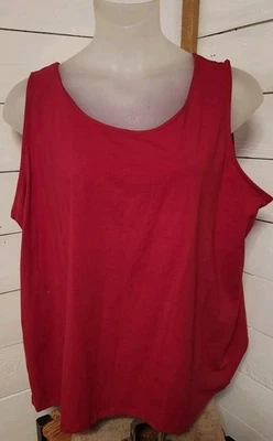 Camiseta sin mangas Catherines Suprema roja talla para mujer Plus 2XWP elástica  Foto 1 de 4