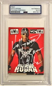 1998 NWO WWE WWF Pop Ups Hollywood Hulk Hogan Signed Auto Stand Up Card PSA DNA - Bild 1 von 1