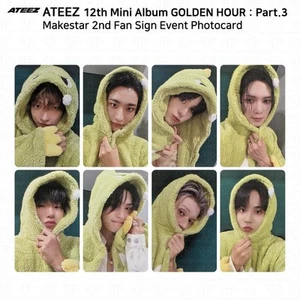 ATEEZ 12th Mini Golden Hour Part.3 Makestar 2nd Fan Sign Event Photocard - Bild 1 von 17