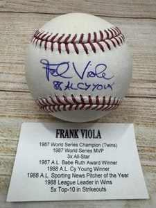 Holograma Tristar de béisbol firmado por Frank Viola - Imagen 1 de 7