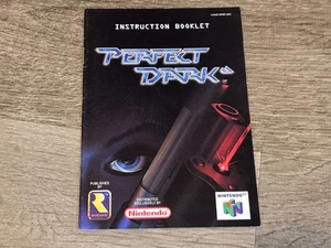 Perfect Dark Instruction Manual Booklet Nintendo 64 N64 Authentic - Picture 1 of 3
