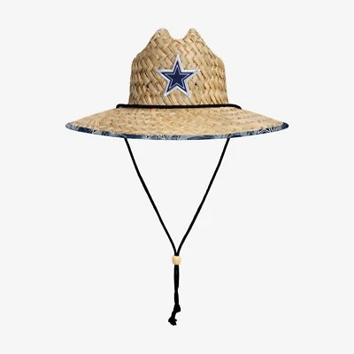 Dallas Cowboys FOCO Team LOGO Floral Straw Hat Sun Cap - Image 1 of 2