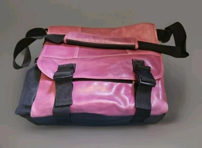 Maletín de cuero unisex vintage Wilson de cuero bolso mensajero borgoña Foto 1 de 4