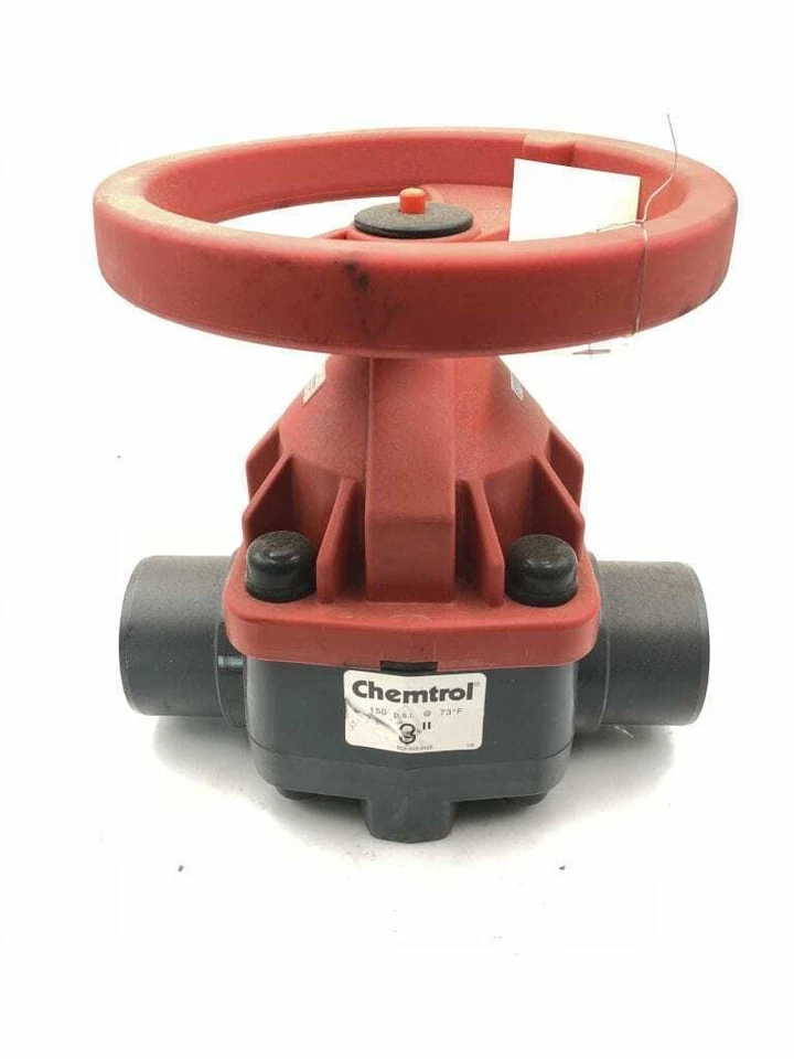 Chemtrol 3" PVC Manual Gate Valve 150PSI @ 73°F - Image 1 of 4