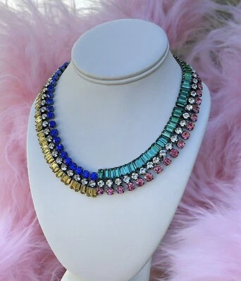 Park Lane Oz Necklace Colorful Rhinestones Gorgeous Fun - Image 1 of 4