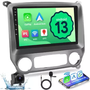 ANDROID 13 CAR RADIO STEREO GPS NAVI CARPLAY FOR CHEVROLET SILVERADO GMC SIERRA - Picture 1 of 14