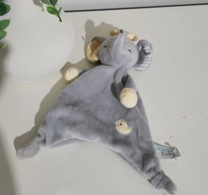 DOUGLAS BABY Plush Lovey Security Blanket Teether 10" Elephant Gray  - Picture 1 of 4