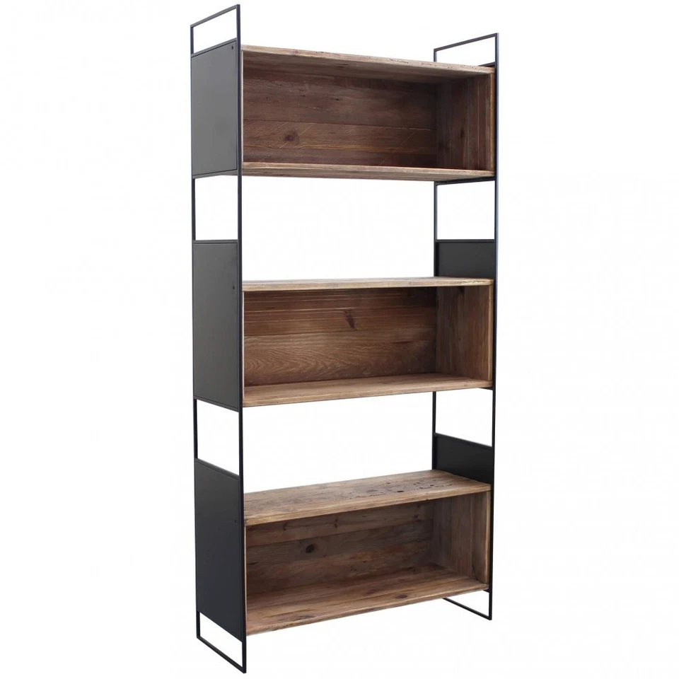 Libreria 6 Ripiani 91x35x190 cm in Pino Riciclato colore Marrone MO80679 DecHome - Immagine 1 di 1