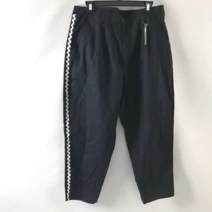 ASOS Pantalone Donna in Chino Blu Navy Taglia 36W x32L Tinta Unita Casual Bianco Lato Nuovo - Foto 1 di 7