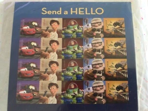 2012 DISNEY SEND A HELLO Forever Postage Stamp USPS Sheet - Picture 1 of 2