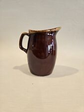 Vintage Hull Oven Proof USA Brown Dripware Creamer Small Pitcher Vase
