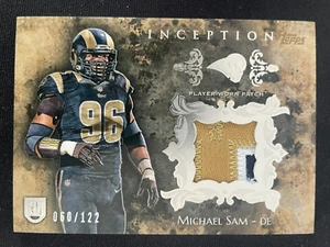 Michael SAM RC 2014 Topps Inception Jersey Patch 60/122 #RP-MS Los Angeles Rams - Picture 1 of 2