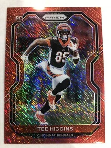 2020 Panini Prizm TEE HIGGINS FOTL RED SHIMMER Rookie RC #26/35 BENGALS - Picture 1 of 2