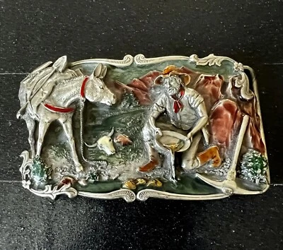 Gold Panner belt buckle - Image 1 of 3