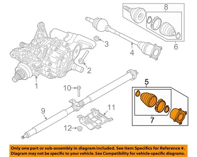 Jeep CHRYSLER OEM 2015 Renegade Rear Axle-Inner CV Joint 68267182AA - Image 1 of 2