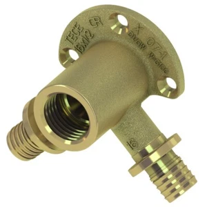 TECEflex Disco Doppia Parete IG, Ottone (16 mm x 1/2''), Tece Flex Disco Parete - Foto 1 di 1