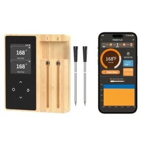 Dual Wireless Digital Meat Thermometer, Bluetooth BBQ Probe x2 BRAND NEW SEALED - Picture 1 of 10