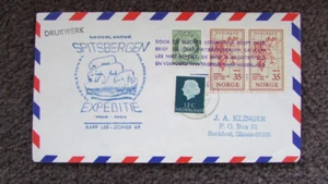 NORWAY SPITSBERGEN EXPEDITION SCOTT 356  INT. GEOPHYSICAL YEAR SOUVENIR COVER - Picture 1 of 1