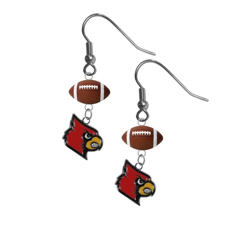 Louisville Cardinals Earrings Dangle Hook PICK YOUR SPORT - New - Ships Today! Cover