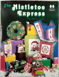 The Mistletoe Express VAC13 Counted Cross Stitch Quilting VTG 1982 Vanessa Ann - Picture 1 of 8