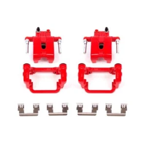 Power Stop Rear Red Calipers w/Brackets Pair Fits 05-19 Chrysler 300 - Picture 1 of 10