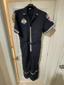 Rare Unique Firefighter EMS Medic Station Coveralls, Fire Department - Picture 1 of 8