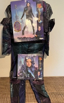 Disfraz de Descendientes 3 MAL Deluxe Niño MEDIANO 7/8 Descendientes con Peluca NUEVO Foto 1 de 4