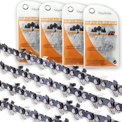 HOBBYPOWER24 4 Sägeketten Kette 1/4P 1,1 64 TG passend für Stihl 30cm MSA 120 C-B MSA120