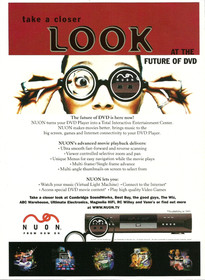 2000 NUON DVD Player The Future Of DVD vintage Print Ad Advertisement