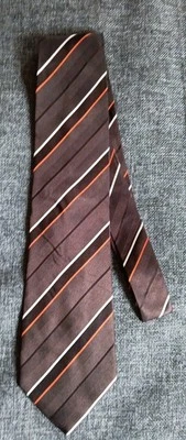 Tie 70s 80s 90s Y2K New Vintage Banana Republic Brown 3.75 Wide 57 Long - Image 1 of 4