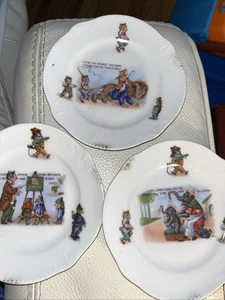 LOTE de 3 Platos de China Antiguos para Niños Alemania Bebé Jembo, León, Maestro Gato Difícil de Encontrar - Imagen 1 de 21