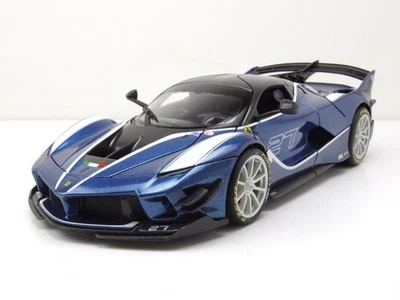 Ferrari FXX K Evo #27 blau Modellauto 1:18 Bburago