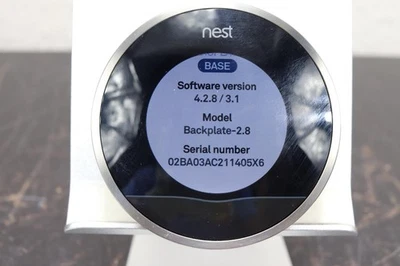 Nest 2nd Generation Learning Silver Programmable Thermostat Model 02A - Image 1 of 4