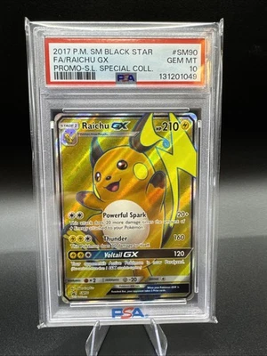 Raichu GX Black Star Promo Shining Legends Special Collection SM90 PSA 10 - Image 1 of 2