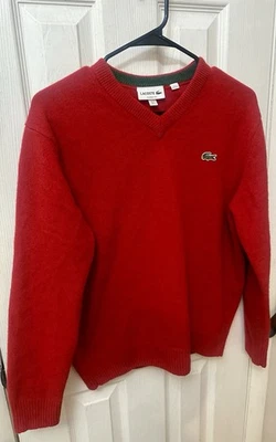 Suéter de lana de ajuste clásico Lacoste para hombre, grande Foto 1 de 4