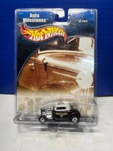 1/64 HOT WHEELS AUTO MILESTONES 1932 FORD 3 WINDOW COUPE REAL RIDERS - Picture 1 of 2