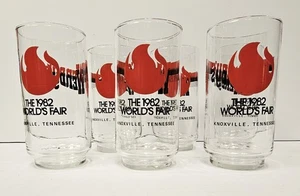 Juego de 6 gafas Wendy's 1982 Feria Mundial Knoxville Libbey - Imagen 1 de 9