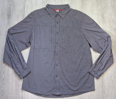 Mens North Face Fishing Vented Shirt Large  Long Sleeve Button Down Hiking  - Image 1 of 4